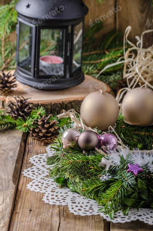 Preview: Christmas advent wreath
