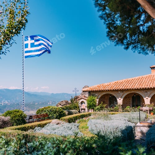 Preview: Meteora monasteries, Greece. Monastery of St. Stephen
