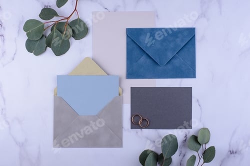 Preview: Wedding invitation card. Save the date concept