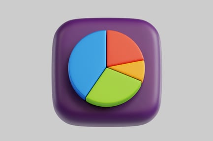 Preview: Rounded pie chart diagram icon