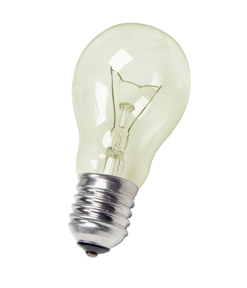 Preview: lightbulb isolated on white