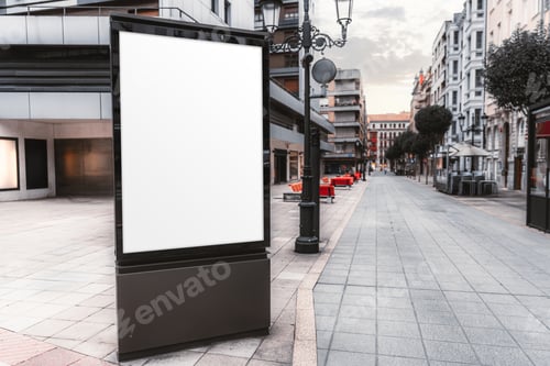 Preview: Blank city billboard mock-up