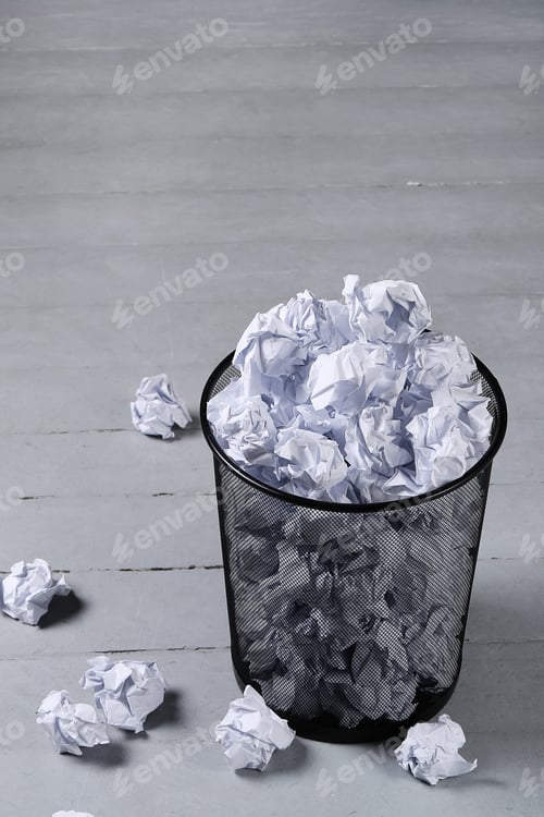 Vorschau: Zerknittertes Papier