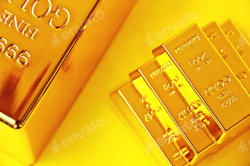 Preview: Gold bars concept