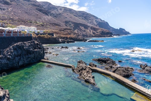 Preview: Beautiful natural pools of La Fajana on the northeast coast on the island of La Palma