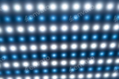 Preview: Large panel with defocused bright cold blurry lights