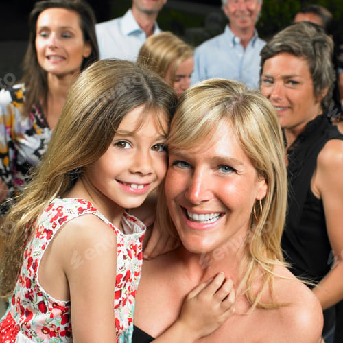 Preview: Mother and daughter at a cocktail