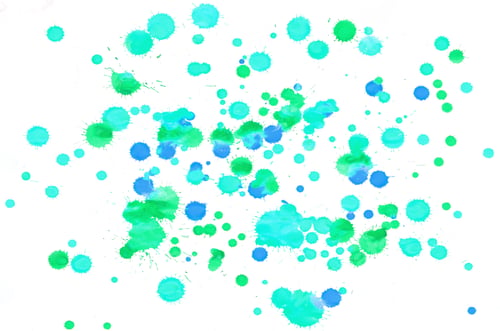 Preview: Colorful blue green turquoise watercolor wet brush paint liquid background for wallpaper, card