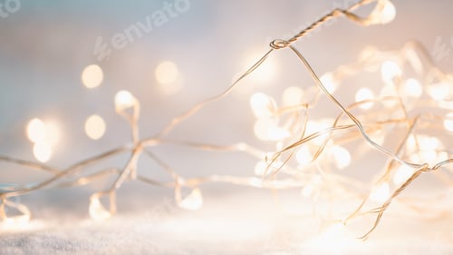 Preview: Christmas Decoration On Soft And Blurry Light Background For New Year And Christmas Concept
