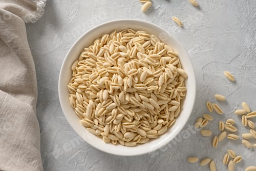 Preview: Pasta Cavatelli in white plate on gray.