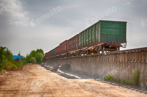 Preview: railway truck parked