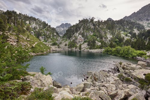 Preview: Aigues tortes national park forest landscape. Gerber route. LLeida, Spain