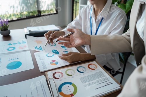 Preview: Business people discussing and brainstorming together in conference room during meeting at office