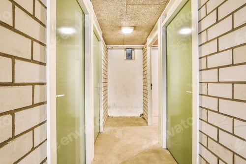 Preview: Long corridor in modern apartment