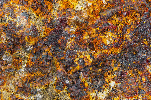 Preview: Background Corrosion. Rusty Spots On The Metal Sheet, The Impact Of Atmospheric Precipitation