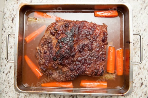 Preview: passover brisket with cranberry topping