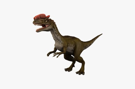 Preview: Lateral view of theropod dinosaur with cranial spikes