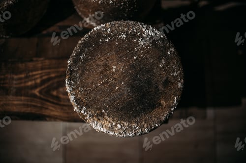 Preview: A chamber for maturation and aging of cheese circles in a private cheese factory