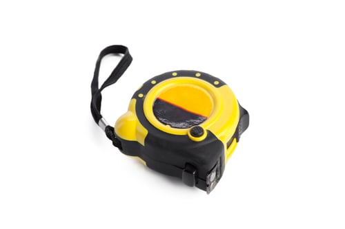 Preview: Tape measure on white background