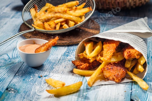 Preview: Fish & Chips served in the newspaper