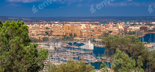 Preview: Panoramic City View of Palma de Mallorca, Spain