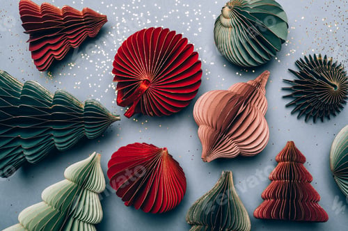 Preview: Trendy paper Christmas tree baubles