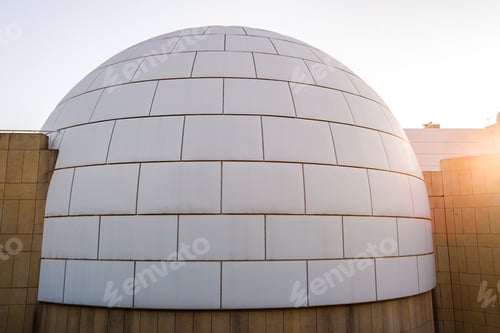 Preview: Exterior of the planetarium dome seen from outside, where science is studied.