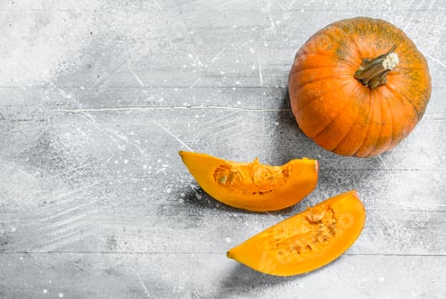 Preview: Pieces of ripe pumpkin.