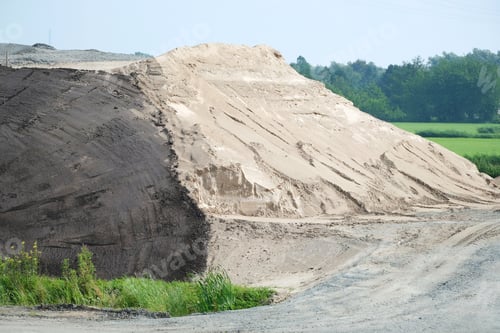 Preview: Closeup of a large sandhill; building material