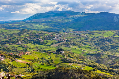 Preview: View from Titano mountain at Italian neighborhood