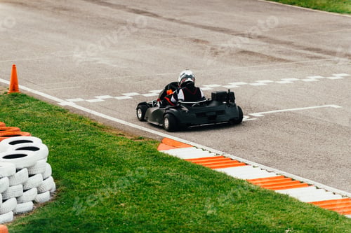 Preview: Woman driving go-cart