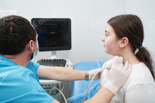 Preview: Teenager Receiving an Ultrasound Scan at the Hospital