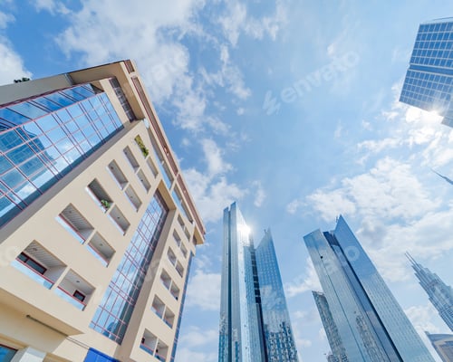 Preview: Dubai Downtown skyline, United Arab Emirates or UAE. Urban city.