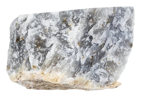 Preview: raw melilite mineral isolated on white