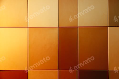 Preview: Facade Copper Wall Tiles of contemporary building. Construction, architecture texture