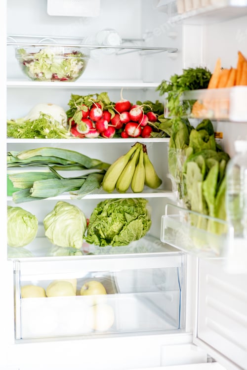 Preview: Refrigerator full of fresh vegetables and fruits