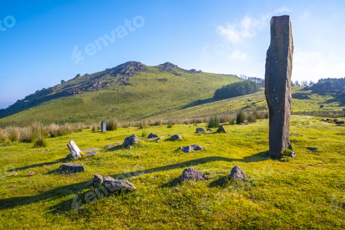 Preview: Prehistoric dolmen on top of Monte Adarra in Urnieta, near San Sebastian