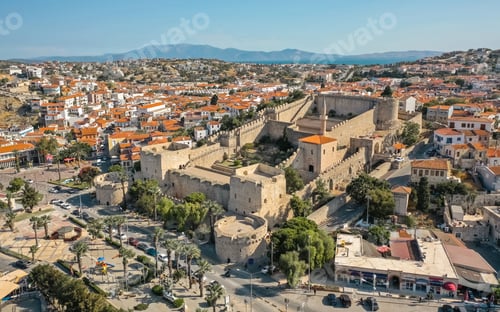 Preview: Aerial view of Cesme Castle