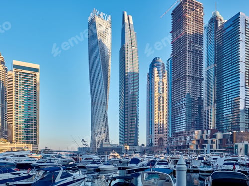 Preview: Dubai marina skyline in United Arab Emirates