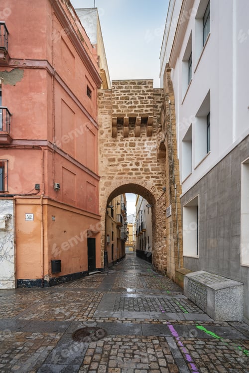 Preview: Rose Arch Gate (Arco de la Rosa) - Cadiz, Andalusia, Spain