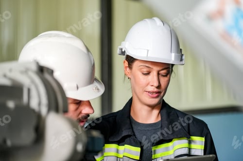 Preview: High Tech Robotic Arm with Artificial Intelligence Computer Processor Unit in its. technician check