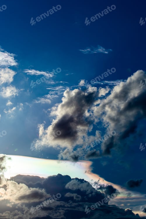 Preview: colorful dramatic sky with cloud at sunset.