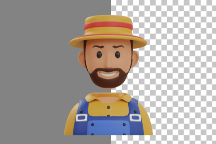 Preview: Gardener 3D Illustration