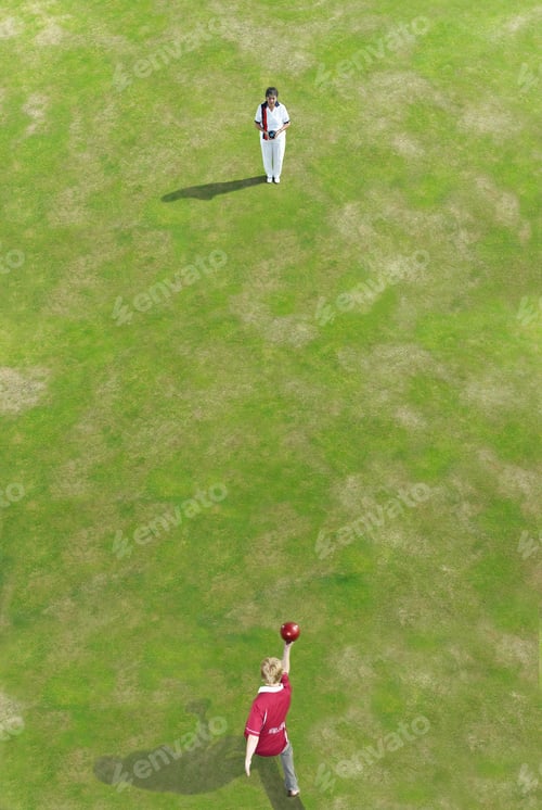 Preview: bowler bowling at person