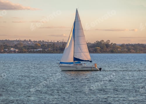 Preview: Sailboat at Paranoa Lake - Brasilia, Distrito Federal, Brazil