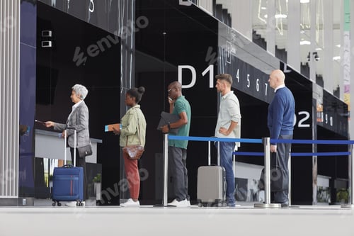 Preview: People at the departure gate