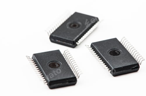 Preview: Electronic IC on a light background