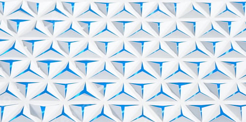 Preview: Abstract geometric background. Triangles cut out in paper. White and blue color.