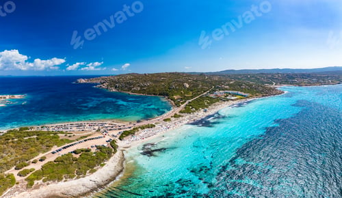 Preview: Rena di Ponente & Rena di Levante (Spiaggia dei Due Mari), Sardinia – Aerial View
