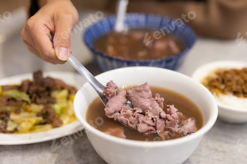 Preview: Bowl of hot beef soup